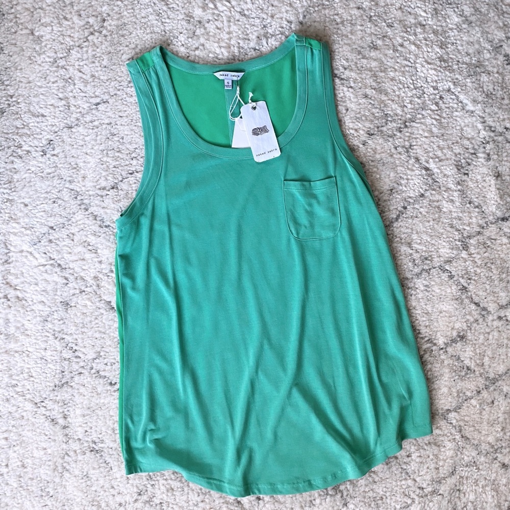 Naked Zebra Green Tank